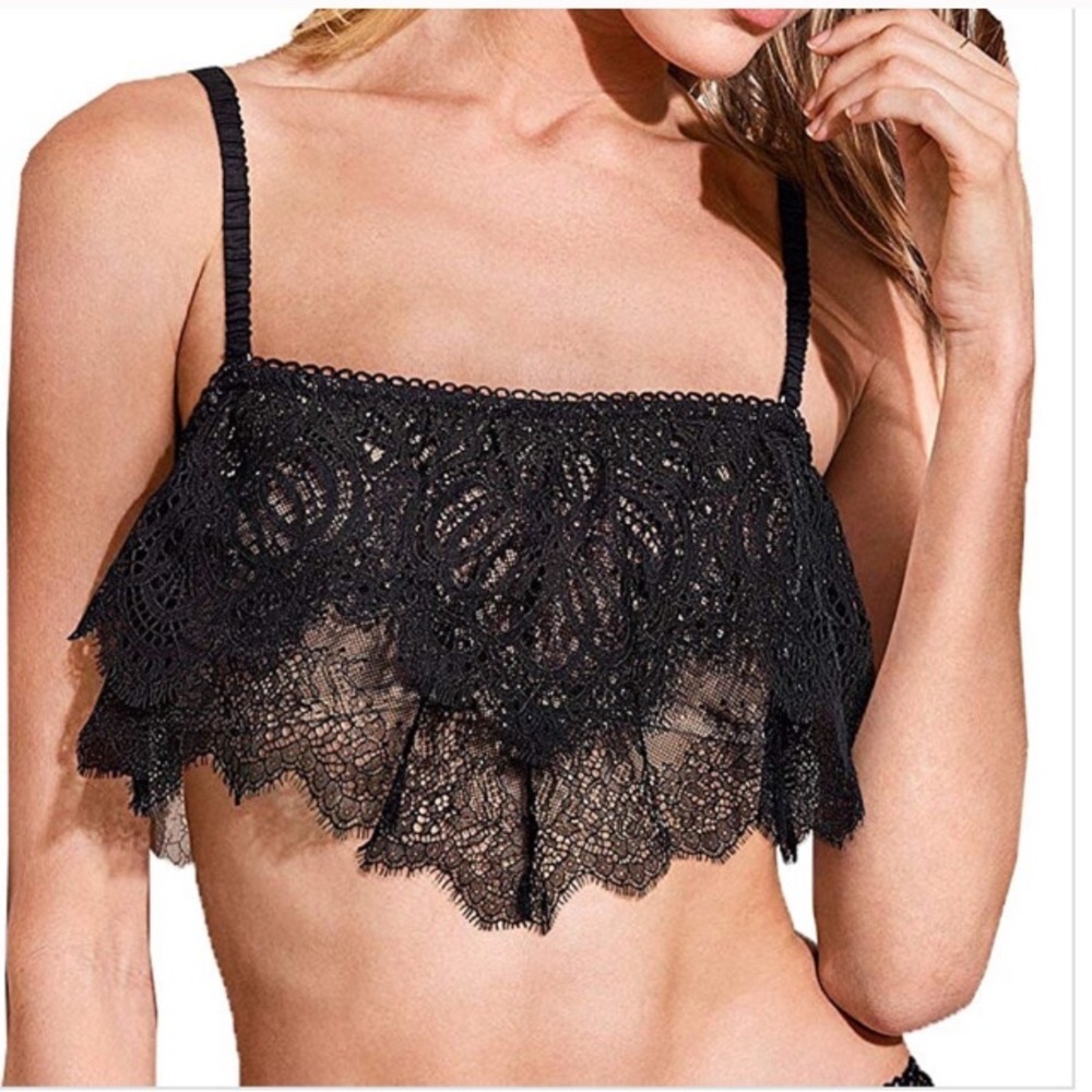 ❤︎ NEW NO 🏷 VICTORIA SECRET Lace Brallete / Top - Picture 2 of 10